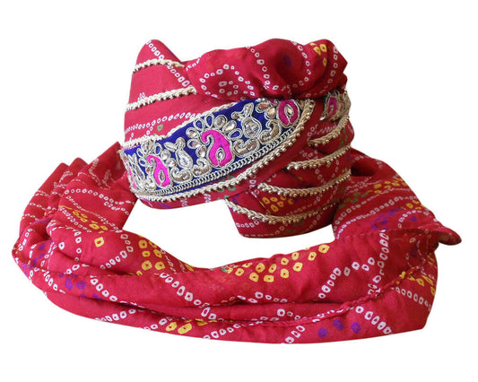 By Kalra Creations Men Hat Designer Pagri Large Indian Handmade Wedding Groom Turban Top Pag safa