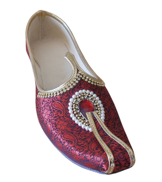 By Kalra Creations Men Shoes Traditional Loafers Wedding Groom Mojaries Indian Khussa Sherwani Flip-Flops Flat US 7-8