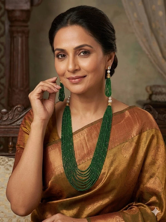 Women Pearls Necklace Set Amazing Brass