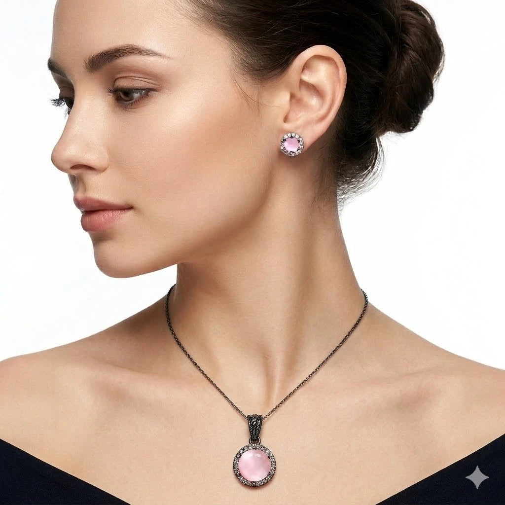 Women Pendant With Top Indian Silver Plated Copper