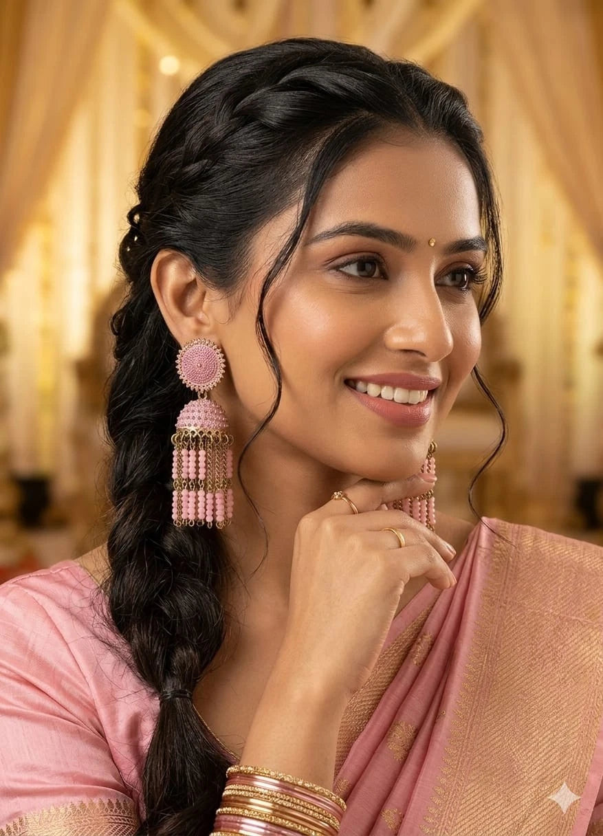 Women Earrings Brass Jewelry Indian Bollywood Brass Earrings