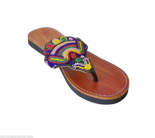 By Kalra Creations Women Slippers Indian Handmade Leather Mojaries Traditional Camel Jutties Flip-Flops Flat US 6/8
