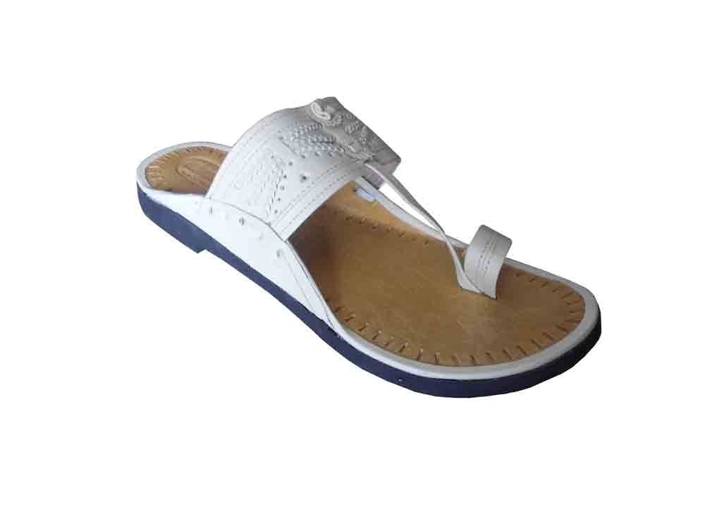 Men Slippers Traditional Indian Handmade Leather Mojaries Casual Khussa Flip-Flop Flat US 7-9