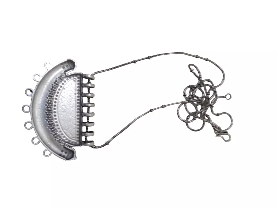 German Silver Tibetan Pendant Necklace for Girls & Women Tribal Tibetan Pendant