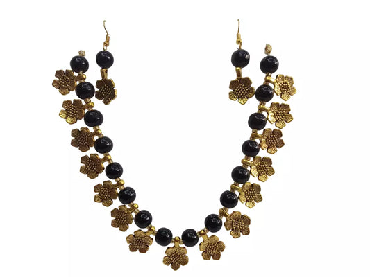 Women Jewellery Necklace Stylish Gold Plated Antique Wedding Girls Pendant Set By Kalra Creations