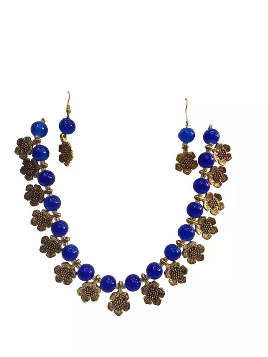 Women Jewellery Necklace Stylish Gold Plated Antique Wedding Girls Pendant Set By Kalra Creations