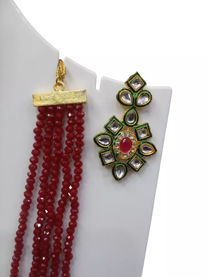 Women Jewellery Necklace Set Stylish Gold Plated Antique Wedding Girls Pendant