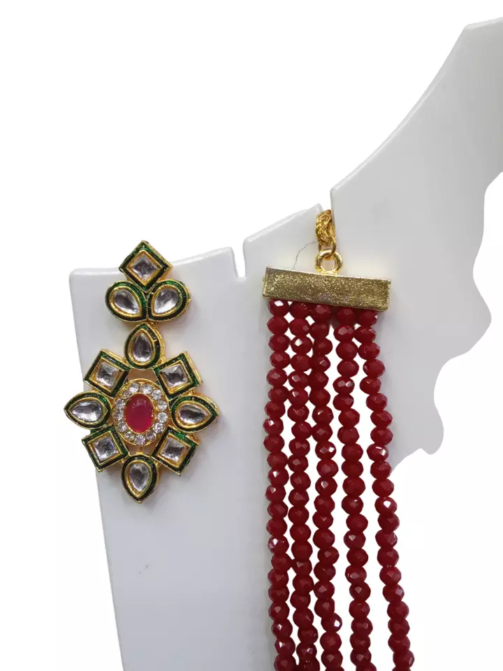 Women Jewellery Necklace Set Stylish Gold Plated Antique Wedding Girls Pendant