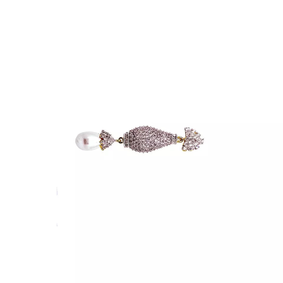 Women Earrings Indian Bollywood Gold Plated Cubic Zirconia Valentine's Day Gift