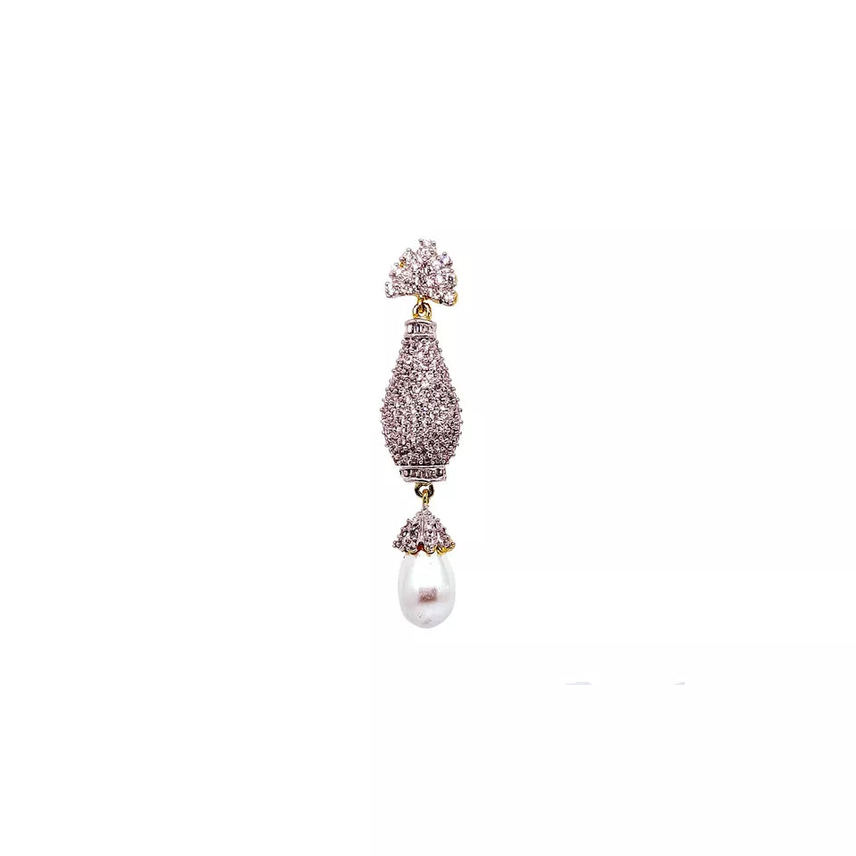 Women Earrings Indian Bollywood Gold Plated Cubic Zirconia Valentine's Day Gift