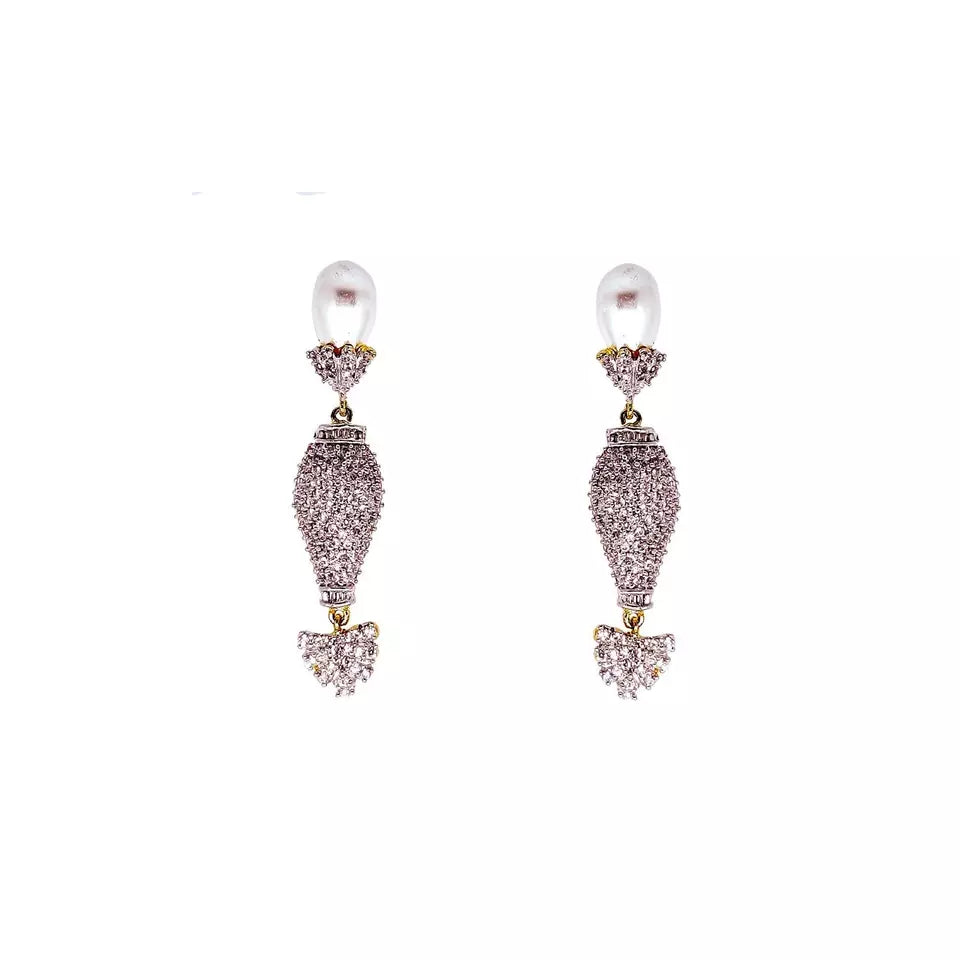 Women Earrings Indian Bollywood Gold Plated Cubic Zirconia Valentine's Day Gift