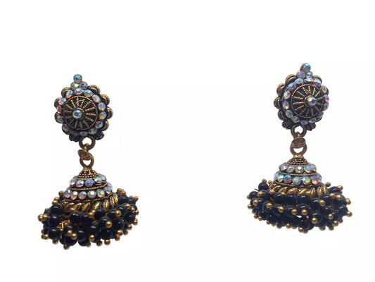 By Kalra Creations Women Earrings Brass Jewelry Indian Bollywood Style Bridal Brass Earrings