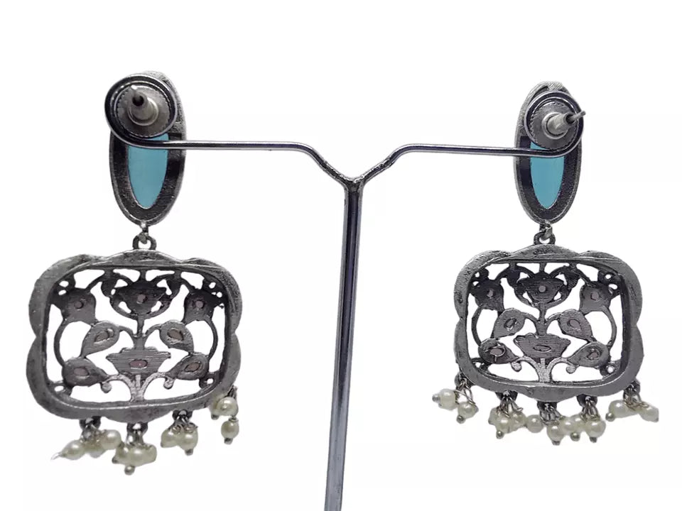 Women Earrings Tops Jewelry Indian Bollywood Style Bridal Brass Earrings
