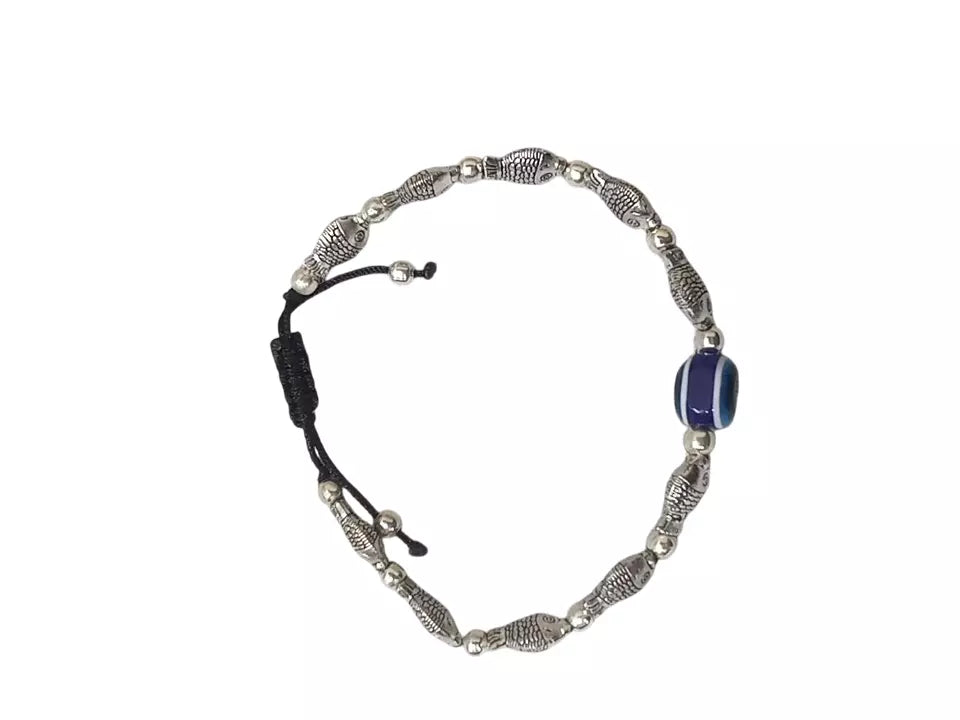 Women Bracelet Beads Handmade Bracelet Adjustable Threads Evil Eye