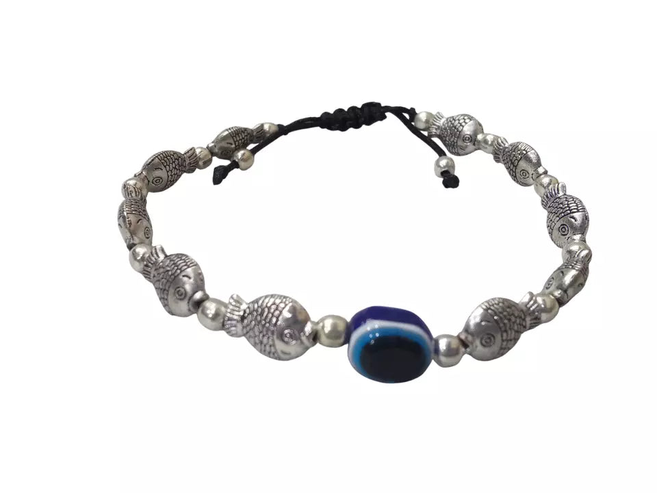 Women Bracelet Beads Handmade Bracelet Adjustable Threads Evil Eye