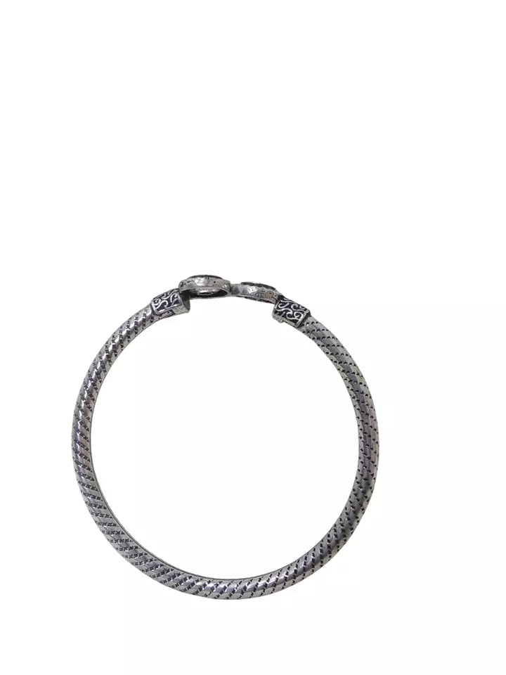 Bangles Women Brass Oxidised side openable Bracelet Brass By Kalra Creations