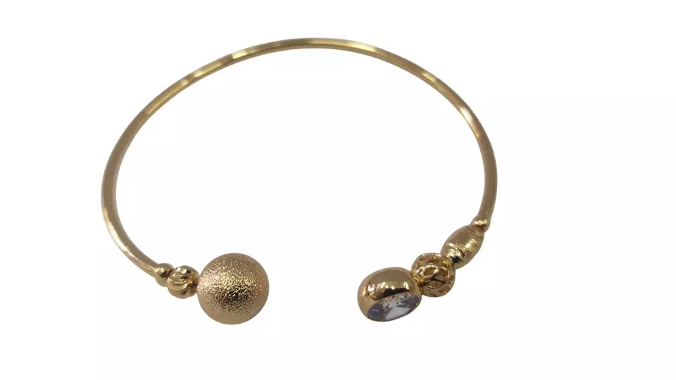 Women Bracelet Gold Plated Indian Jewelery Stone Kada Bracelet AD