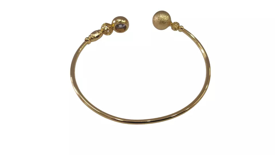 Women Bracelet Gold Plated Indian Jewelery Stone Kada Bracelet AD