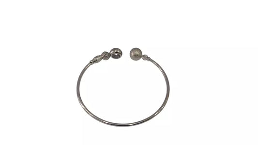 Women Bracelet Silver Plated Indian Jewelery Stone Kada Bracelet AD