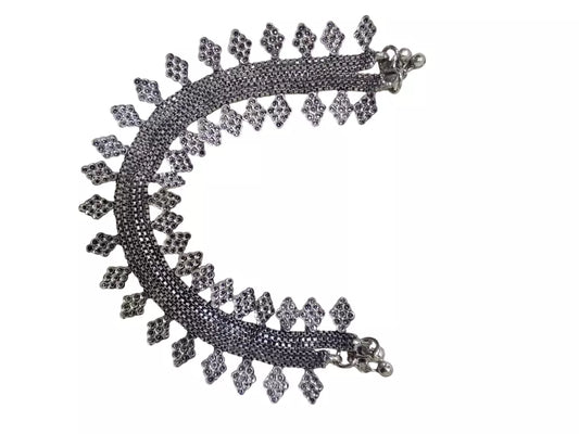 Indian Women Brass Oxidised Girls Payal Pajeb Fashion Anklets By Kalra Creations