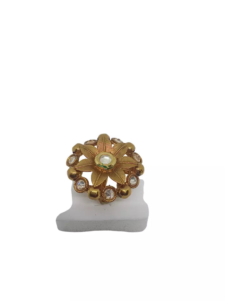 Style Speaks India Polki Adjustable Kundan Rings for Women Bollywood