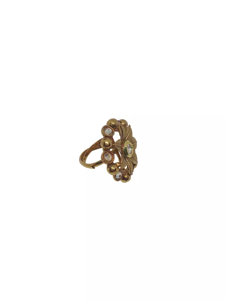 Style Speaks India Polki Adjustable Kundan Rings for Women Bollywood