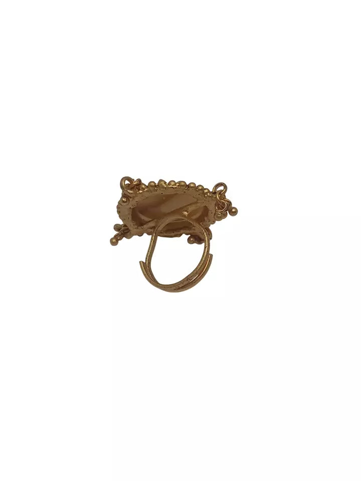 Style Speaks India Polki Adjustable Kundan Rings for Women Bollywood