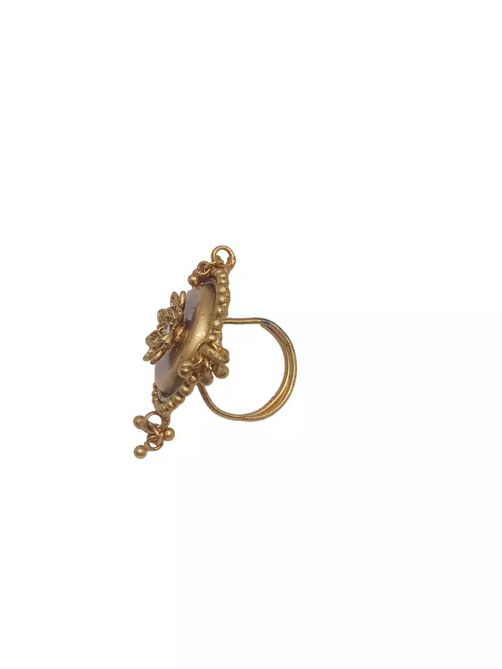 Style Speaks India Polki Adjustable Kundan Rings for Women Bollywood