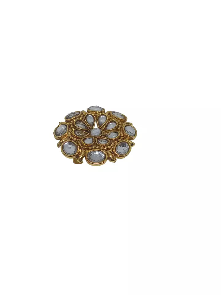 Style Speaks India Polki Adjustable Kundan Rings for Women Bollywood