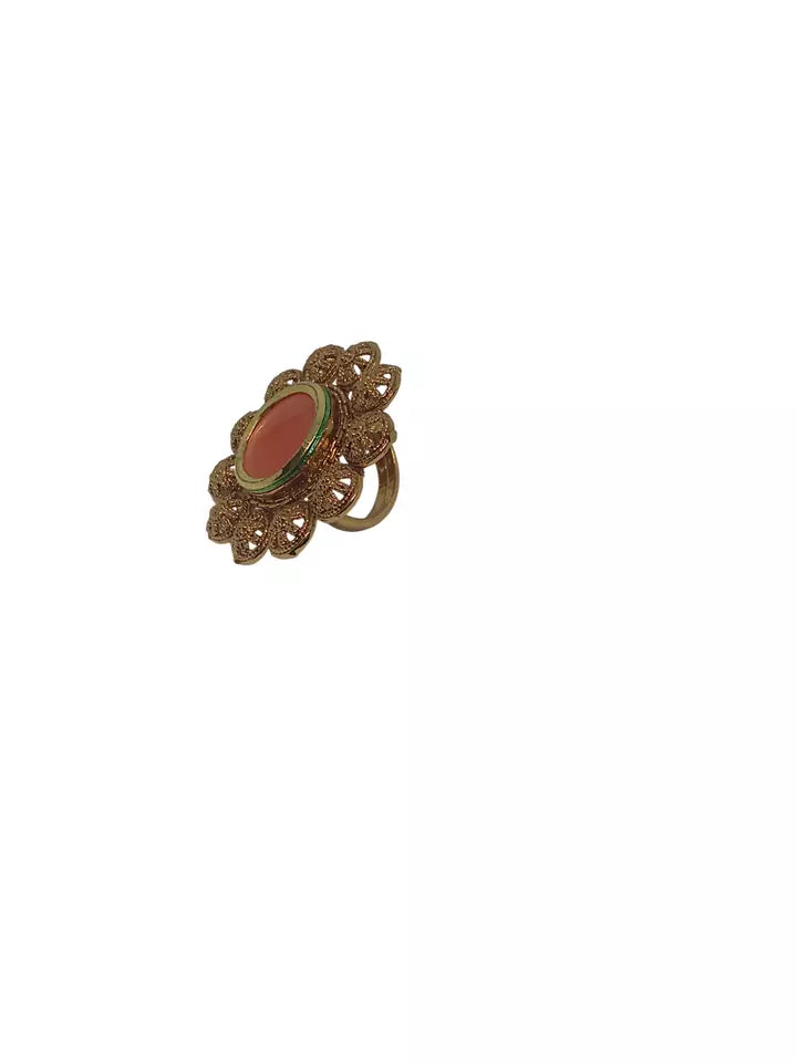 Style Speaks India Polki Adjustable Kundan Rings for Women Bollywood