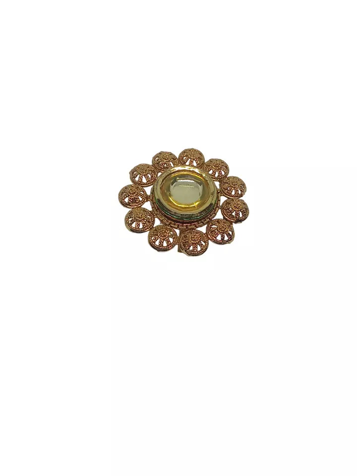 Style Speaks India Polki Adjustable Kundan Rings for Women Bollywood