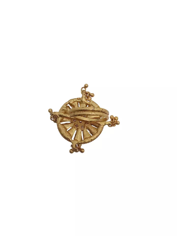 Style Speaks India Polki Adjustable Kundan Rings for Women Bollywood