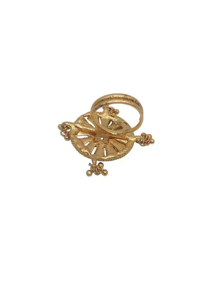 Style Speaks India Polki Adjustable Kundan Rings for Women Bollywood