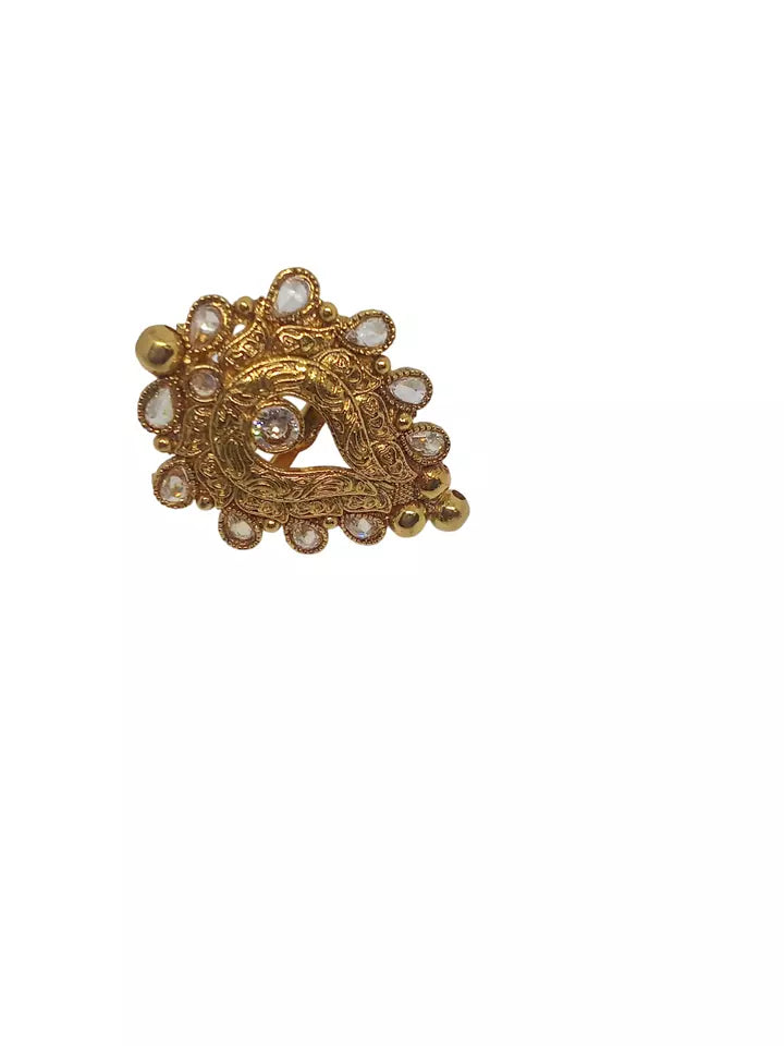 Style Speaks India Polki Adjustable Kundan Rings for Women Bollywood
