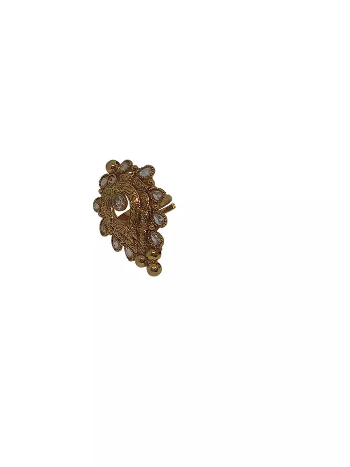 Style Speaks India Polki Adjustable Kundan Rings for Women Bollywood