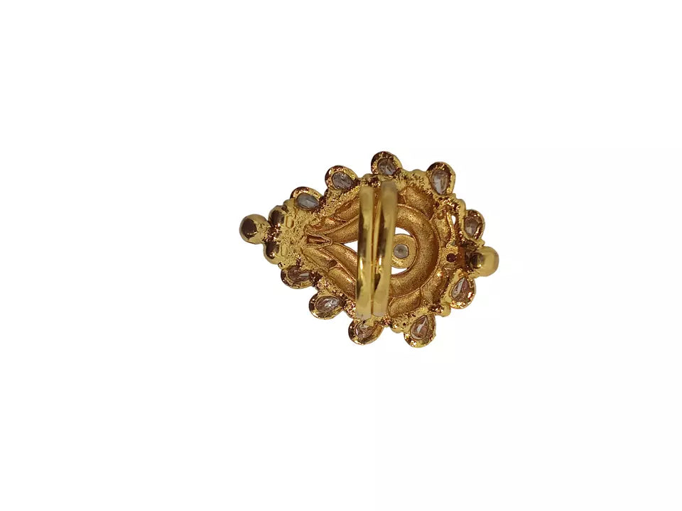 Style Speaks India Polki Adjustable Kundan Rings for Women Bollywood
