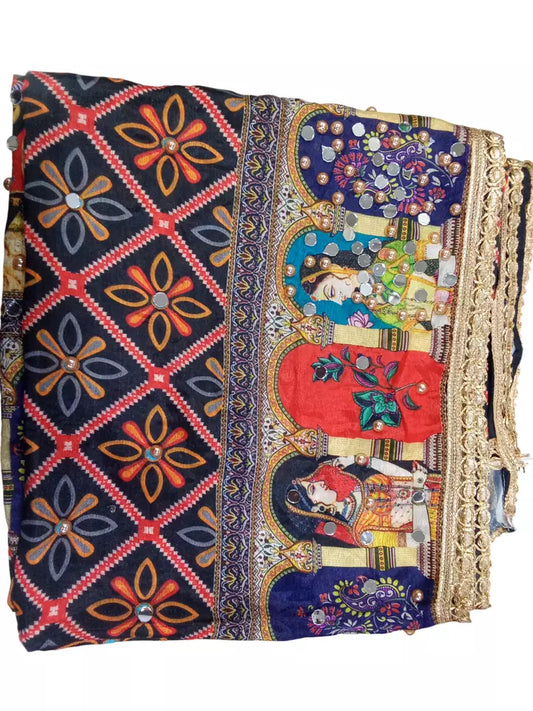 Pakistani Dupatta Women Heavy Mirror & Bead Handwork Perfect Weddings Festivals