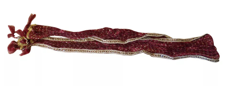 Men Stole Churidar Sherwani Kurta Scarves Groom Silk Dupatta Ethnic Traditional