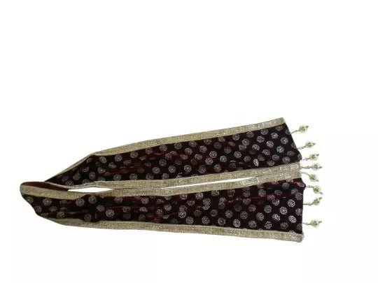 Men Groom Stole Indian Handmade Wedding Dupatta Velvet Scarves By Kalra Creations