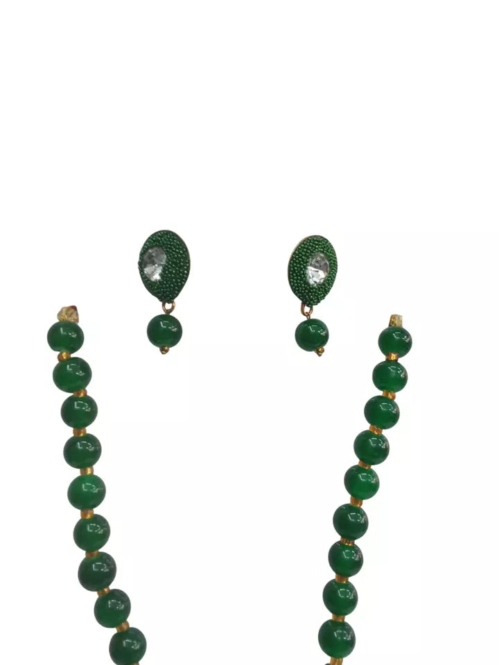 Women Jewellery Necklace Stylish Gold Plated Antique Wedding Girls Pendant Set