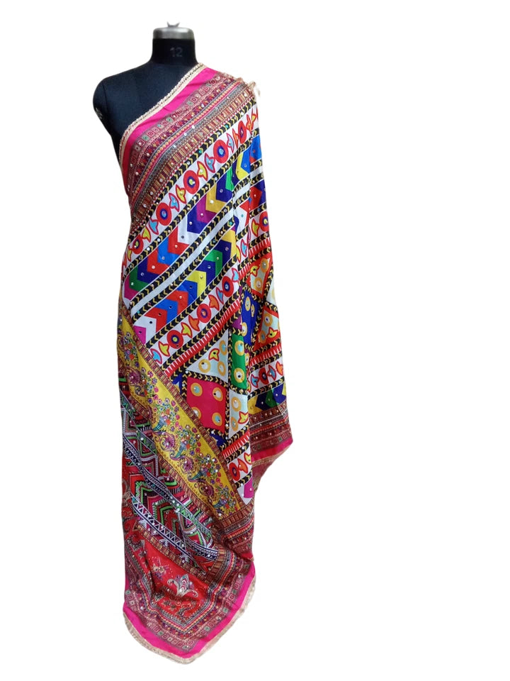 Pakistani Women Dupatta Handwork Perfect Weddings Festivals