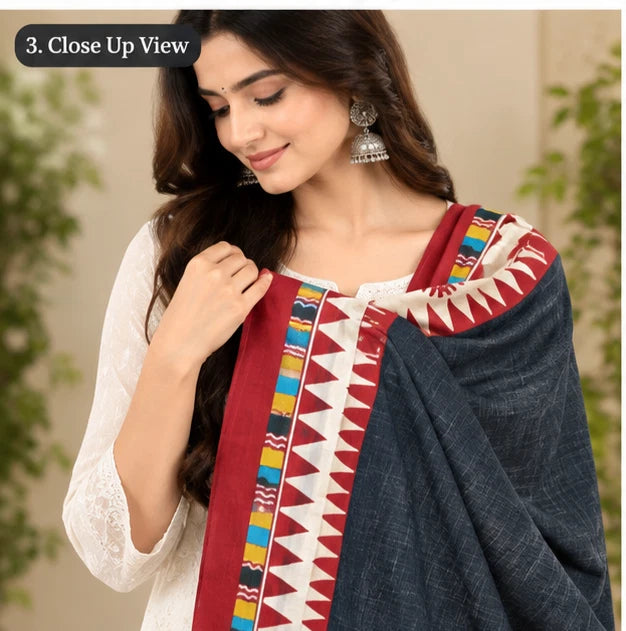 Wedding Dupatta Multicolor for Women Phulkari Bridal Silk