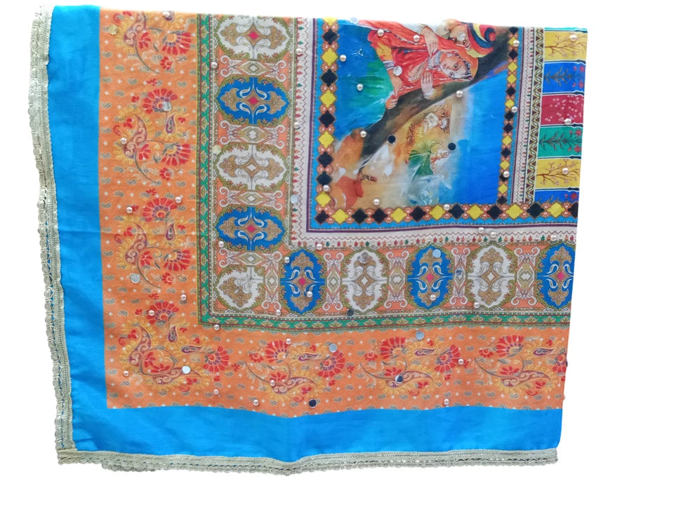 Pakistani Women Dupatta Handwork Perfect Weddings Festivals