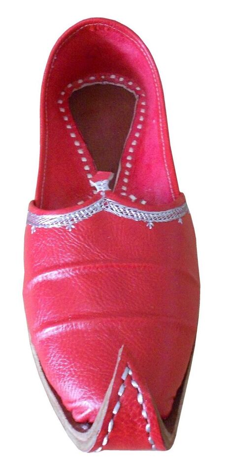 Men Shoes Punjabi Oxfords Jutties Handmade Leather Casual Leather Mojaries Flip-Flops Flat US 8.5-11.5