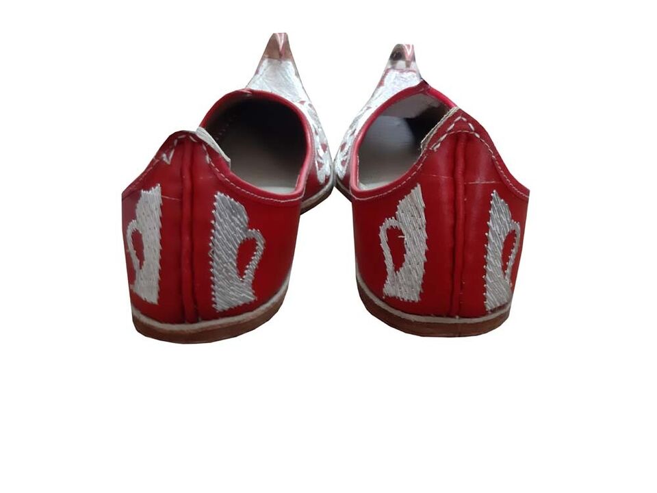 Men Shoes Leather Aladdin Khussa Mojaries Indian Loafers & Slip Ons Flip-Flops Flat US 8.5-13