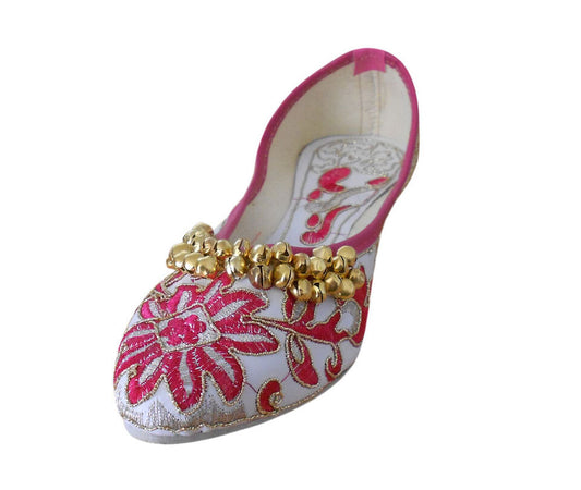By Kalra Creations Women Shoes Traditional Mojaries Indian Handmade Multi-Color Jutties Pointy Flip-Flops Flat US 5-8