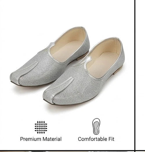 Black Groom Mojari Shoes Handmade Sherwani Jutti