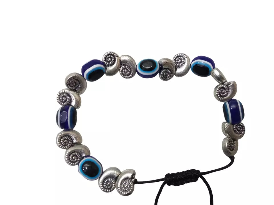Womens Evil Eye Bracelet | Black Beads Evil Eye Bracelet Adjustable Threads