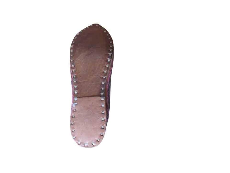 Women Shoes Indian Handmade Leather Boho Mojaries Casual Wedding Khussa Loafers Flip-Flops US 5.5-6.5
