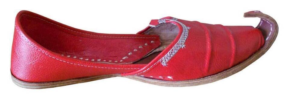 Men Shoes Punjabi Oxfords Jutties Handmade Leather Casual Leather Mojaries Flip-Flops Flat US 8.5-11.5